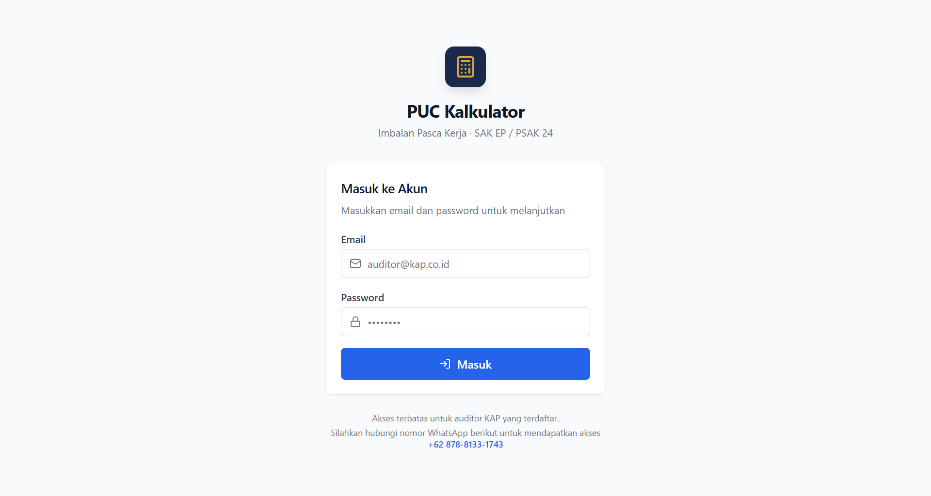 Perhitungan Imbalan Pasca Kerja (Metode PUC)